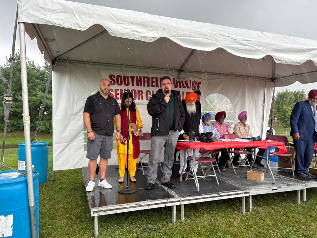 Doug Maskell at a Caledon seniors and community event